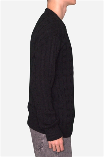 Basic - Cable Knit - Black